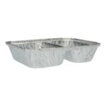 Alu-Menüschale 227 mm x 176 mm x 45 mm 2-geteilt 475+710ml