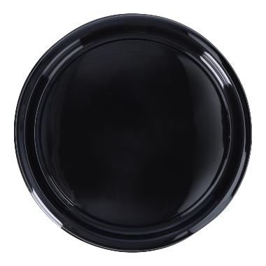 32201 Servierplatte rPET Ø 30 cm schwarz – Bild 1