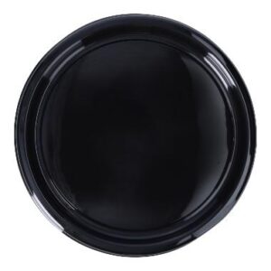 Servierplatte rPET Ø 40 cm schwarz