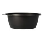 Mehrweg-Schale Ø 130 mm x 70 mm ungeteilt  500 ml schwarz