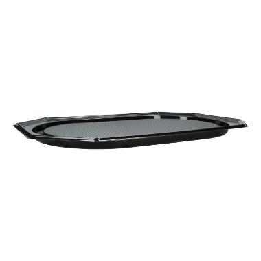 324182 Servierplatte PET 55 cm x 36 cm octagonal schwarz – Bild 1