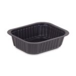 PP-Schale 137 mm x 114 mm x 35 mm 350 ml ungeteilt schwarz