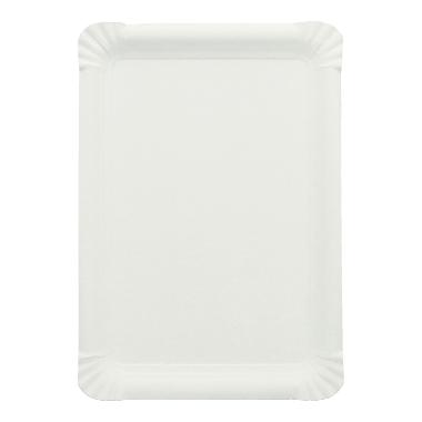 40241 Pappteller eckig 16 cm x 23 cm weiss PrimeSource BeGreen – Bild 1