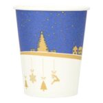 Kaffeebecher Pappe-PE Ø 80 mm x 90 mm 200ml Weihnachten  bis max. 10% Alkohol