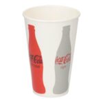Kaltgetränkebecher Pappe-PE Ø 80,2 mm x 116,3 mm 300 ml Coca-Cola