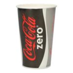 Kaltgetränkebecher Pappe-PE Ø 90 mm x 135mm 400 ml Coca-Cola