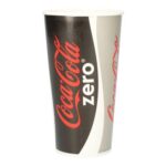 Kaltgetränkebecher Pappe-PE Ø 89,7 mm x 157 mm 500 ml Coca-Cola
