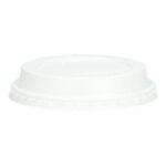 Flach-Deckel PS Ø 90,0 mm mit Trinkloch weiss