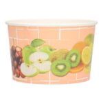 Eisbecher Pappe-PE Ø 101 mm x 63 mm 250ml Früchtemotiv
