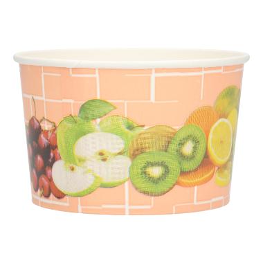 41741 Eisbecher Pappe-PE Ø 101 mm x 63 mm 250ml Früchtemotiv – Bild 1