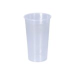 Trinkbecher PP Ø 84mm x 139 mm 400 ml transparent Eichstrich
