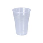 Trinkbecher PP 500 ml transparent Eichstrich bei 0,4L und 0,5L