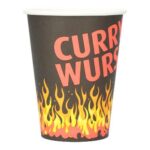 Currywurstbecher Pappe Ø 90 mm x 111 mm 300ml
