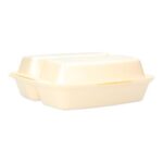 XPS-Menübox 230 mm x 225 mm x 75 mm 2-geteilt laminiert weiss