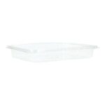 Salatbox PET 232 mm x 180 mm x 35 mm 900 ml transparent mit anhängendem Deckel
