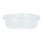 V-Becher u. Deckel PP rund Ø 101 mm x 32 mm 125 ml transparent