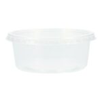 V-Becher u. Deckel PP rund Ø 101 mm x 44 mm 200 ml transparent