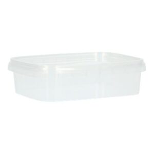 V-Becher u. Deckel PP OV eckig 109 mm x 86 mm x 30 mm 150 ml transparent