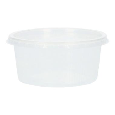 462126 V-Becher u. Deckel PP rund Ø 101 mm x 51 mm 250 ml transparent – Bild 1