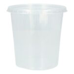 V-Becher u. Deckel PP rund Ø 101 mm x 104 mm 500 ml transparent