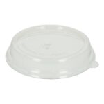 Deckel rPET Ø 205 mm x 35 mm transparent zu Bagasse-Salatschale