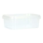 V-Becher u. Deckel PP OV eckig 120 mm x 90 mm x 61 mm 280 ml transparent