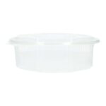 Haushaltsbox PP 215 mm x 220 mm x 74 mm 1500ml transparent octagonal