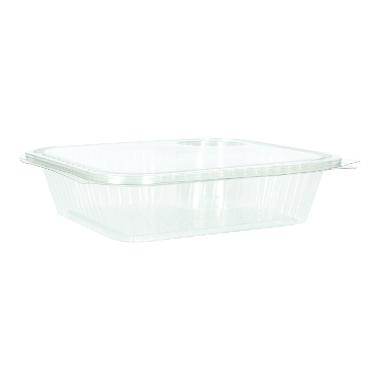 46770 Showcase PET 220 mm x 190 mm x 50 mm transparent 800ml Deckel u Dressingfach – Bild 1