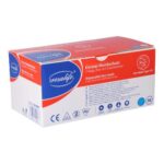 Mund-Nase-Schutz 3-lagig mit Gummibänder blau