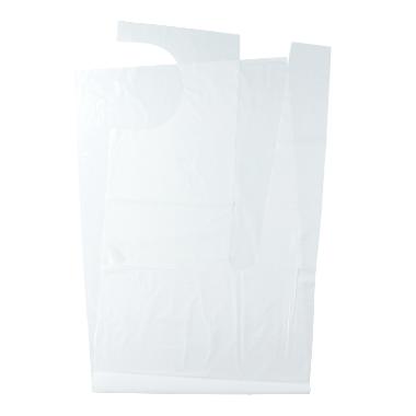 47498 PE-Schürze 125 cm x 81 cm geblockt T20 weiss PrimeSource – Bild 1