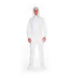 PP-Overall mit Kapuze XXL weiss