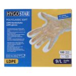 LDPE-Handschuhe Gr. L transparent gehämmert