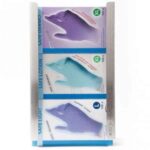 Edelstahl-Handschuhspender 22 cm x 8 cm x 37 cm silber 3-fach