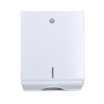 Falthandtuchspender 34 cm x 26 cm x 12,6 cm c-Falz weiss