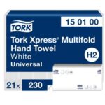 Falthandtücher 25,5 cm x 19,6 cm 1-lagig Multifold weiss H2 Tork Xpress