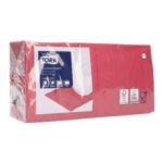 Serviette 24 cm x 24 cm 2-lagig 1/4 Falz bordeaux Tork Advanced