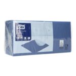 Serviette 24 cm x 24 cm 2-lagig 1/4 Falz dunkelblau Tork Advanced