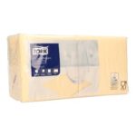 Serviette 24 cm x 24 cm 2-lagig 1/4 Falz sand Tork Advanced