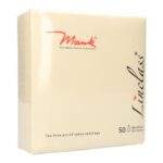 Serviette Linclass-Light 40 cm x 40 cm 1-lagig 1/4 Falz creme