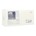 Serviette 24 cm x 24 cm 3-lagig 1/4 Falz weiss Tork Advanced