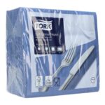 Serviette 39 cm x 39 cm 3-lagig 1/4 Falz dunkelblau Tork Advanced
