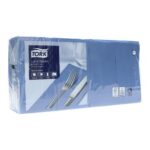 Serviette 33 cm x 33 cm 3-lagig 1/8 Falz dunkelblau Tork Advanced