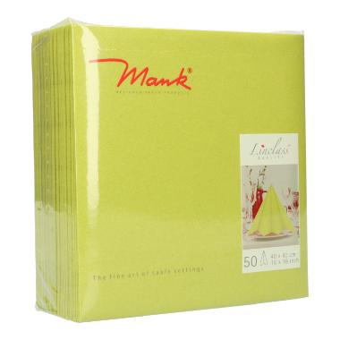 486531 Serviette Linclass-Light 40 cm x 40 cm 1-lagig 1/4 Falz kiwi – Bild 1