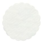 Tassentropfdeckchen Ø 8 cm 9-lagig weiss