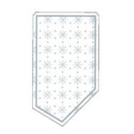 Kännchenanfasser 95 mm x 55 mm 9-lagig mit Sterne-Punkte-Prägung