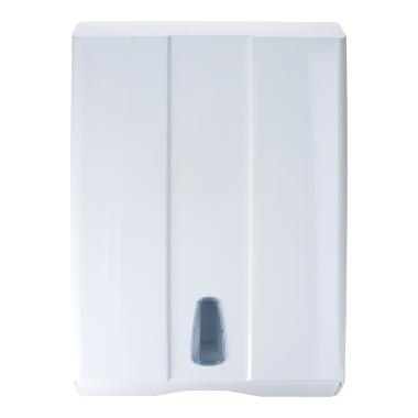 489841 Falthandtuchspender racon retro 40 cm x 28,5 cm x 13 cm Z-Lagen-,Interfalz weiss – Bild 1