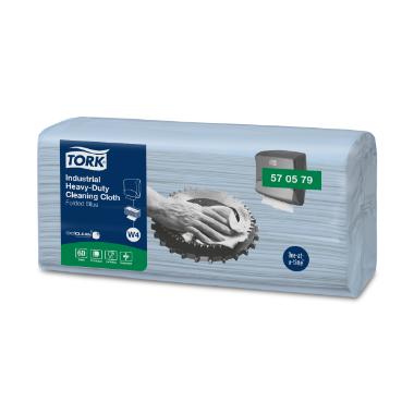 490292 Vliesstofftuch 35,5 cm x 41,5 cm 1-lagig blau W4 Tork Universal – Bild 1