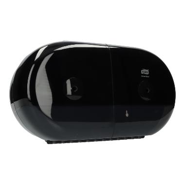493021 Toilettenpapierspender Mini Doppel 15,6 x 39,8 x22,1cm schwarz T9 Tork SmartOne – Bild 1