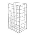 Abfallkorb X-Waste 26 cm x 32 cm x 63,5 cm 54 l silber