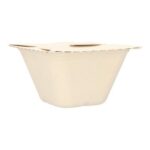 Bagasse-Menübox 125 mm x 125 mm x 70 mm ungeteilt 500 ml champagner